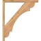 Ekena Millwork Olympic Block Smooth Bracket w/ Offset Brace, Western Red Cedar, 3 1/2"W x 28"D x 32"H BKT0402X28X32OLY05SWR - alternate 4